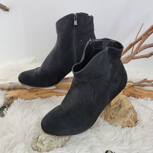 Torrid suede western black booties